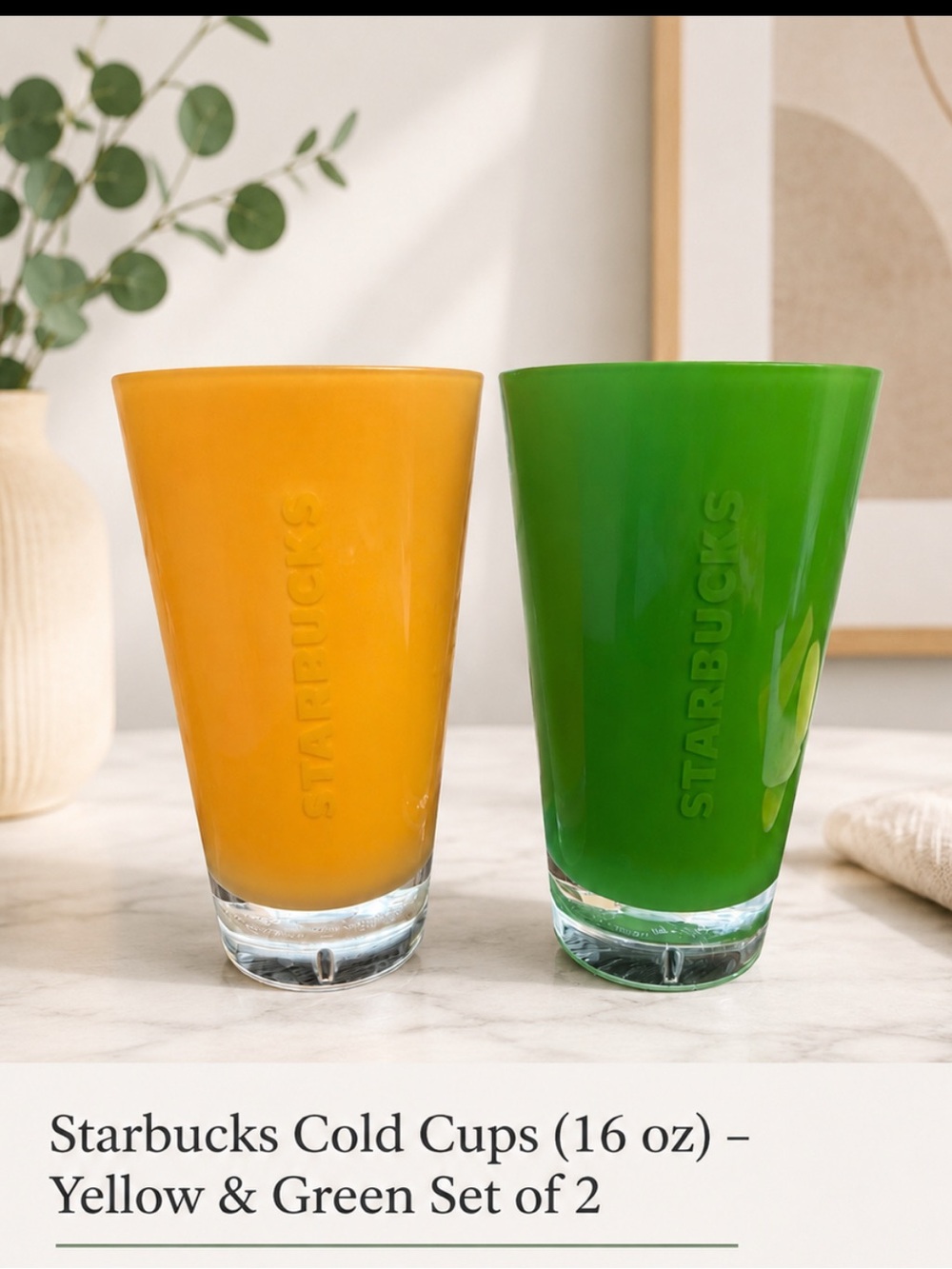 Starbucks Poolside Cups Set of 2